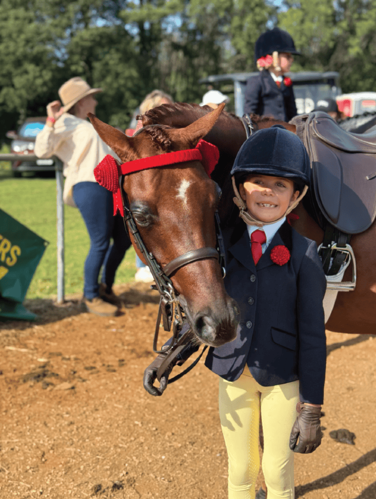 Student with horse